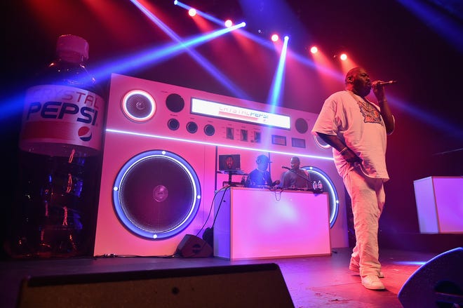 Biz Markie performed onstage at Crystal Pepsi Summer of '92 in August 2016 in New York City.