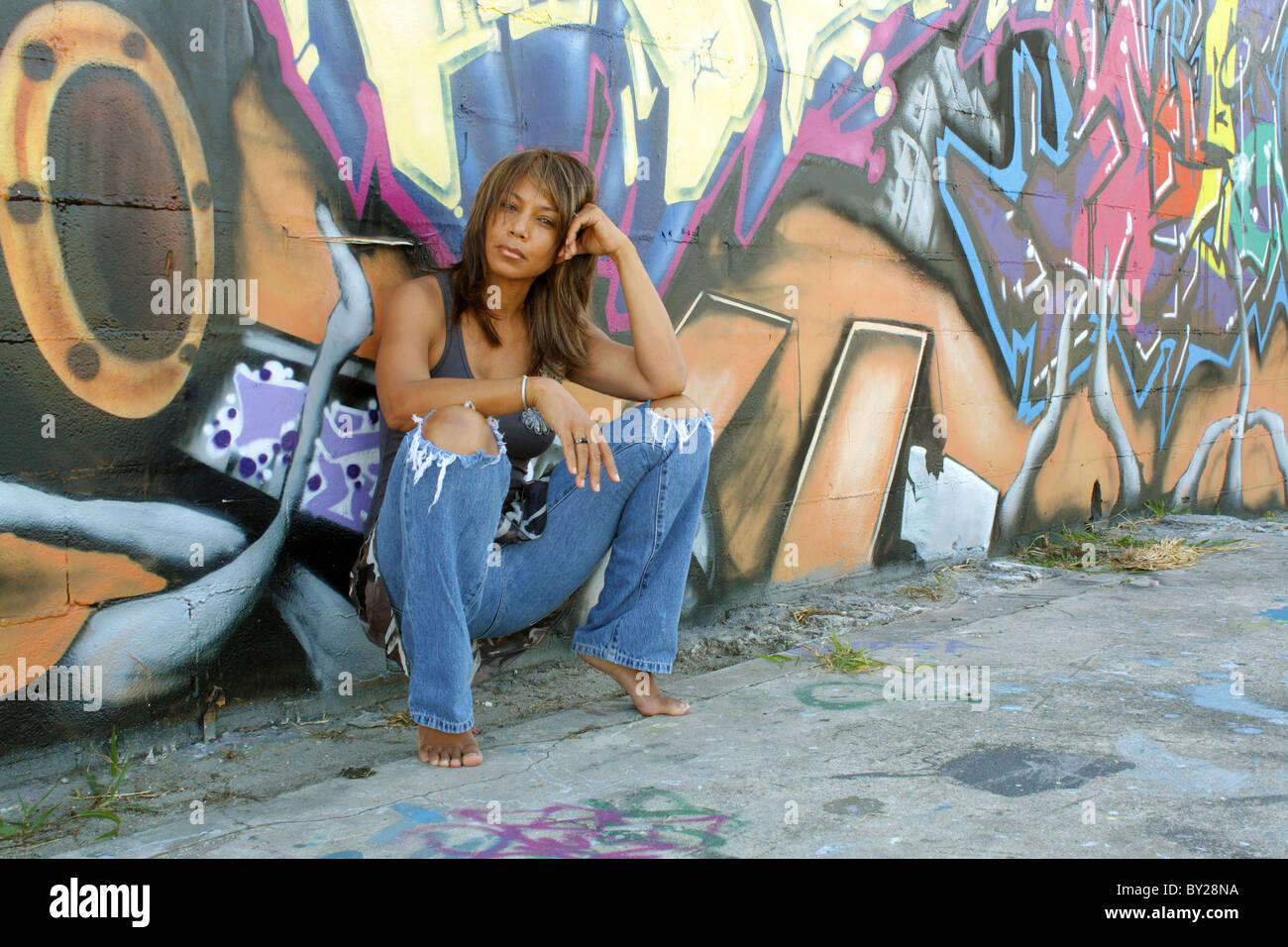 beautiful-mature-black-woman-with-graffiti-5-BY28NA.jpg