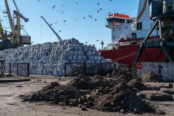 Ukraine’s port of Mykolaiv. The Middle East and Africa are especially reliant on Ukraine’s exports of wheat and corn.  