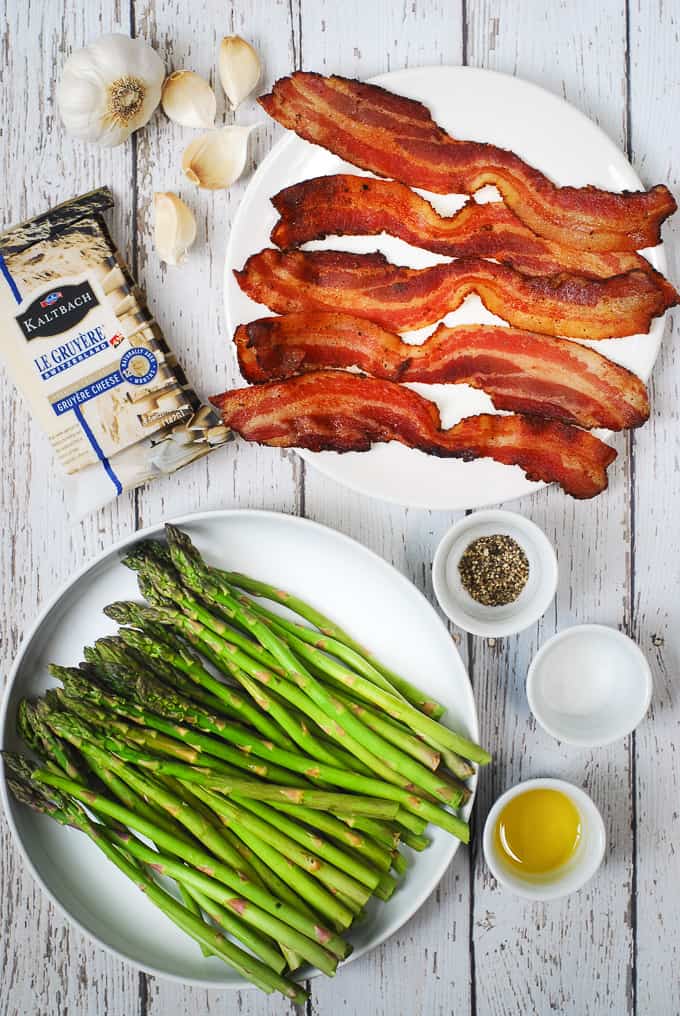 Ingredients for Cheesy Baked Asparagus