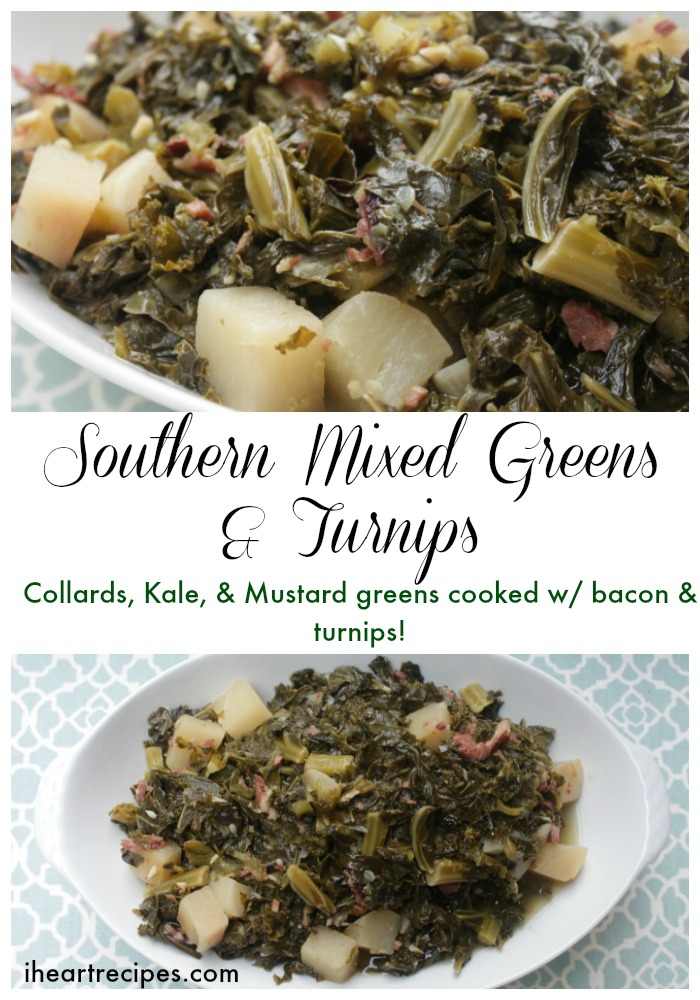 Southern Mixed Greens & Turnips is bursting full of flavor!