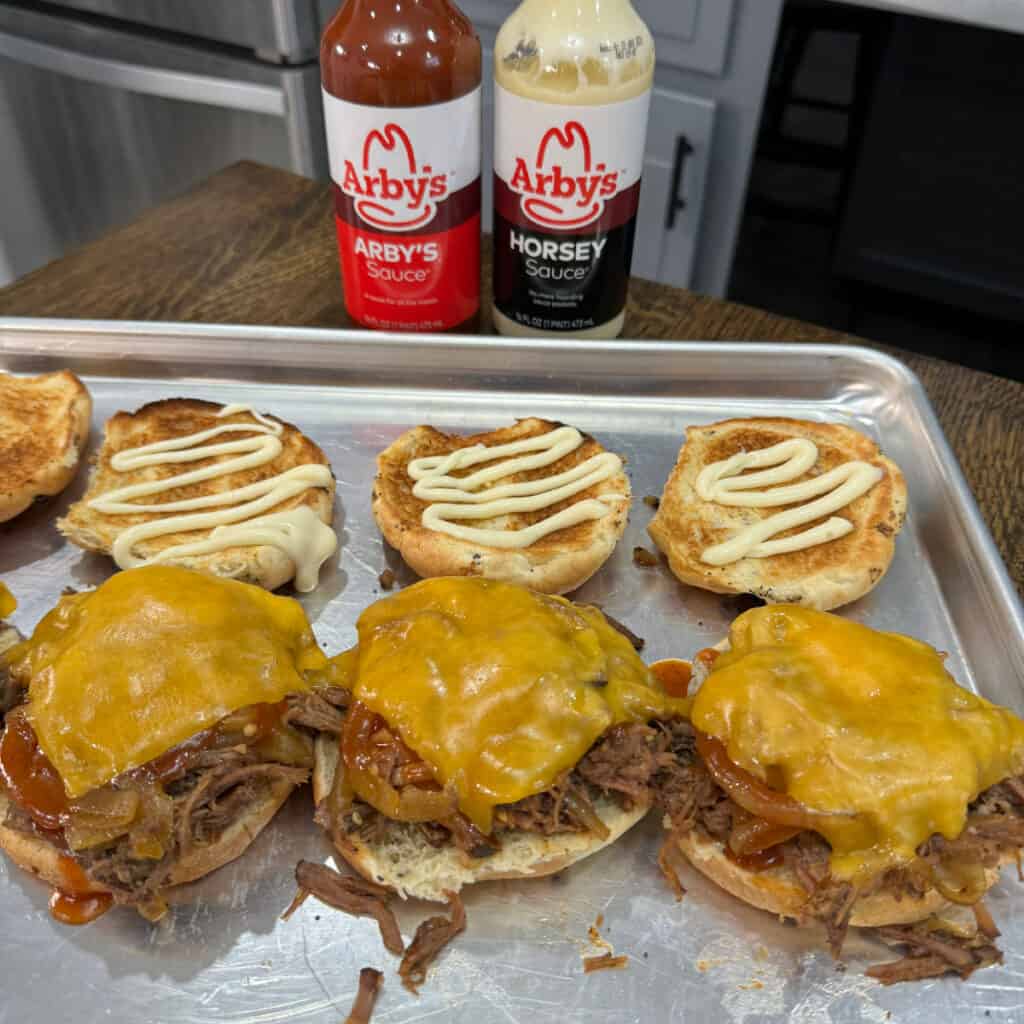 Shredded Beef and Cheddar Sandwiches