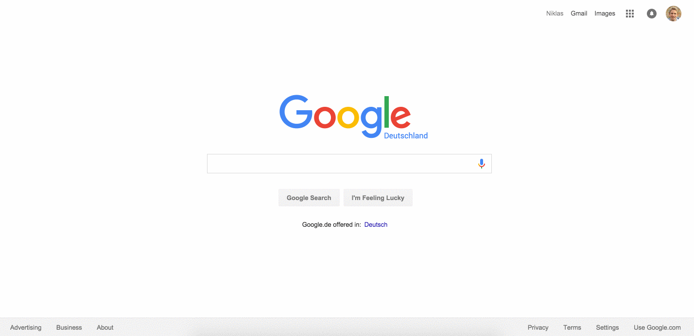 Screenshot showing google search results