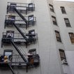 Photos from a live balcony concert in Harlem in September 2021