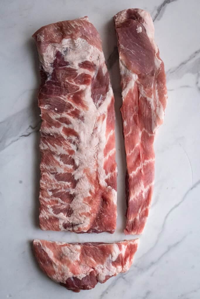 St. Louis style pork ribs.