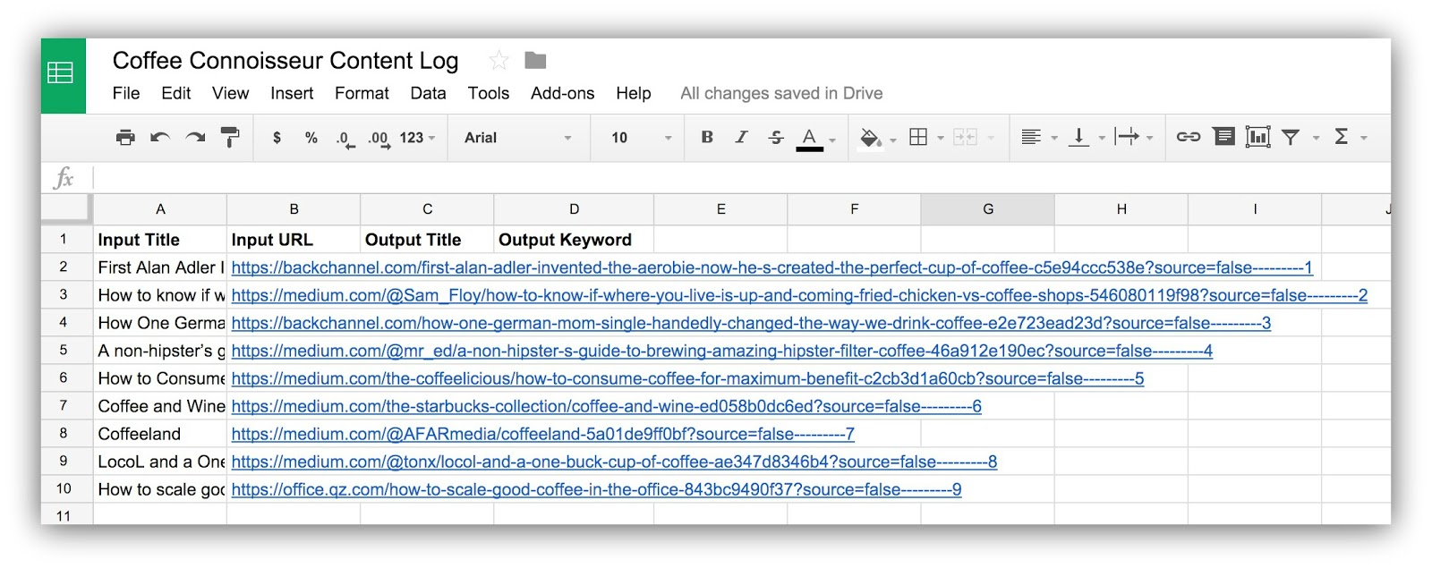 Screenshot showing google search results