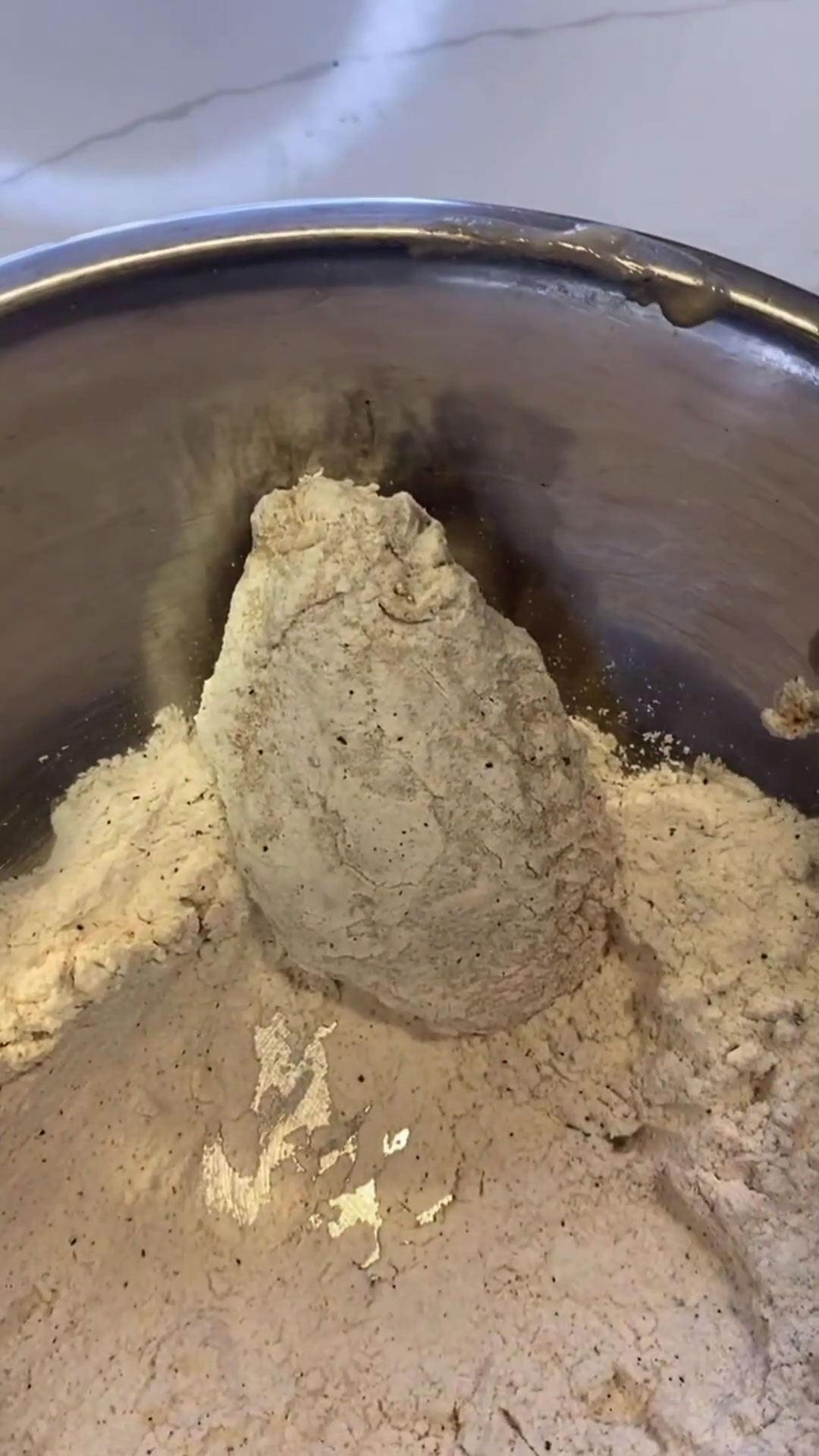 Chicken wings dredged in dry batter
