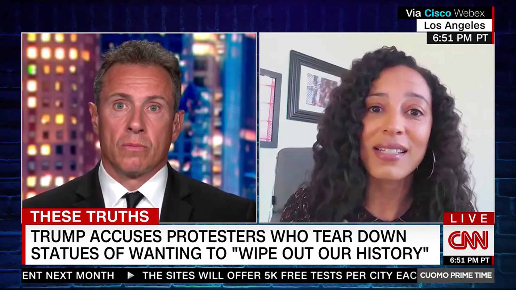 Angela Rye and Chris Cuomo
