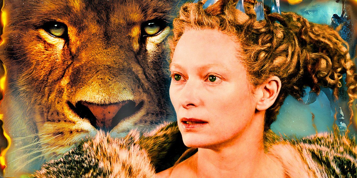 Aslan and the White Witch from the Narnia movies