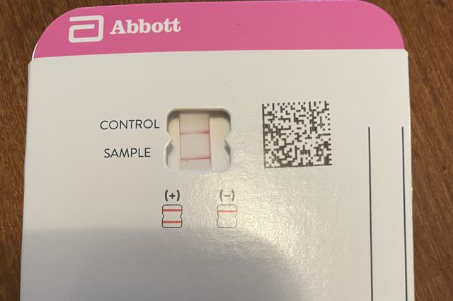 Nsikan Akpan's rapid antigen test, December 26th, 2021