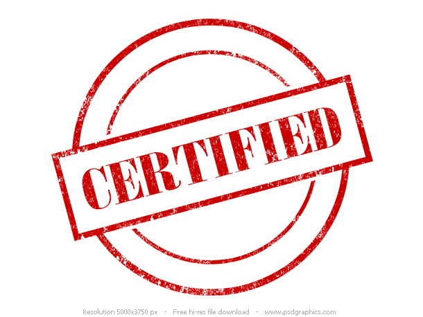 Authorized and certified red stamps | PSDgraphics