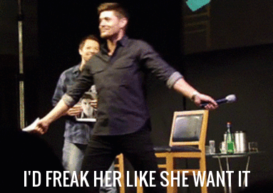 Jensen-A-Freakin-It-Like-She-Wants-It.gif