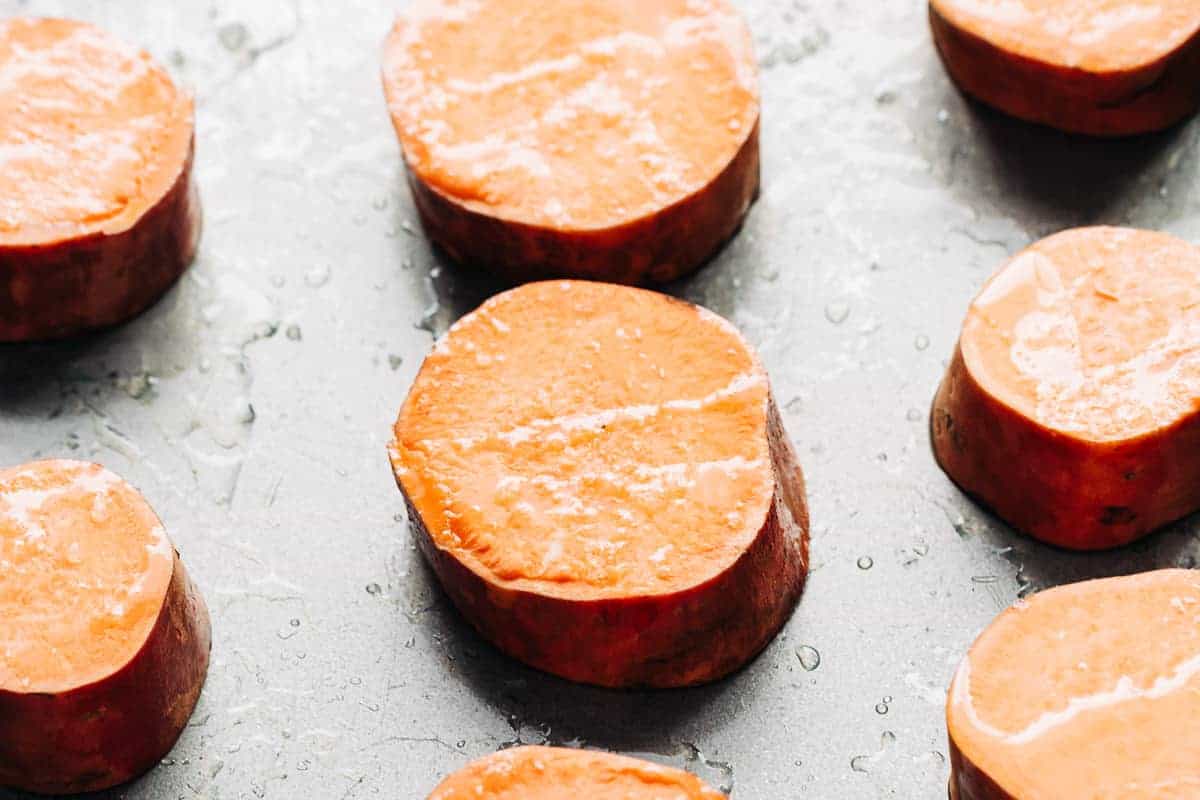 Smashed Sweet Potatoes | cafedelites.com