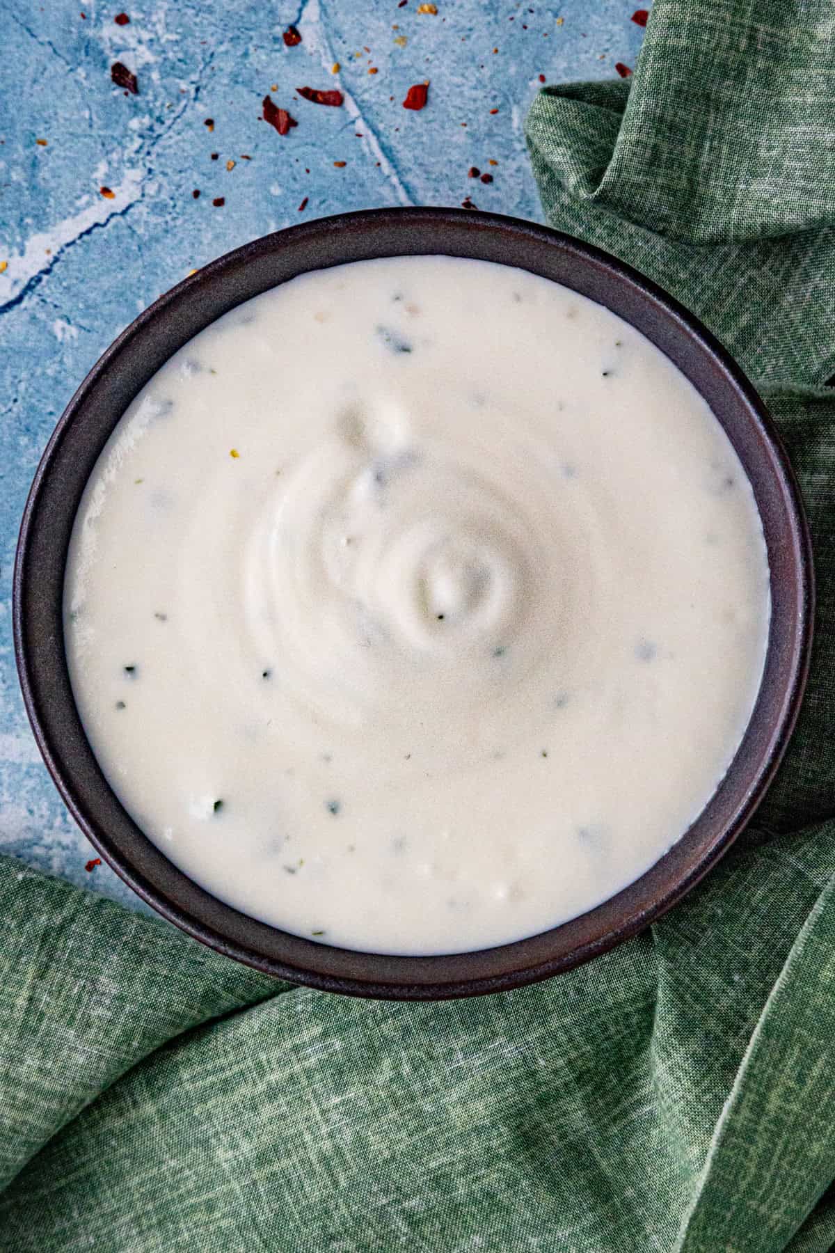 Halal White Sauce in a bowl