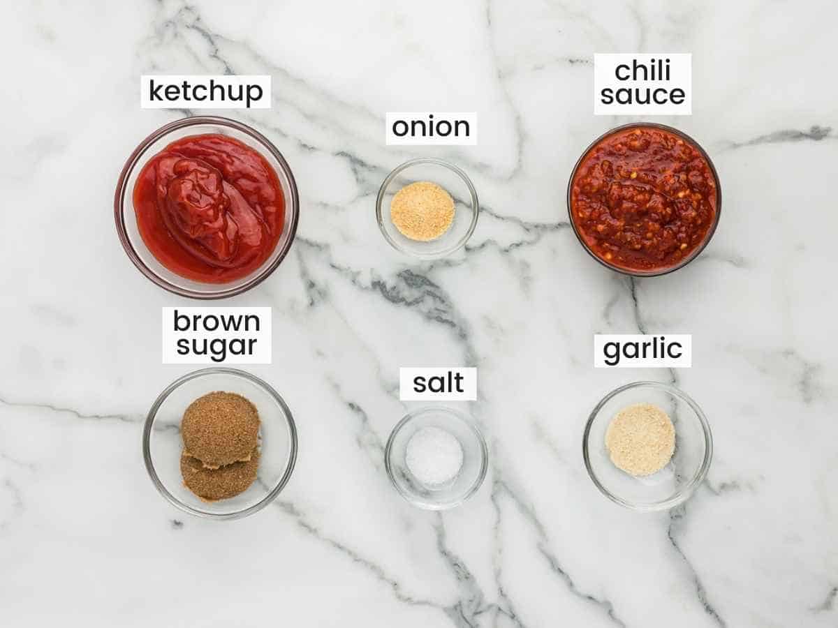 Ingredients needed for the glaze
