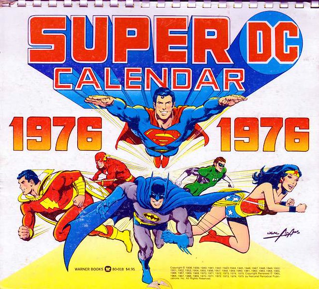 1976 Super DC Calendar 1976 Super DC Calendar
