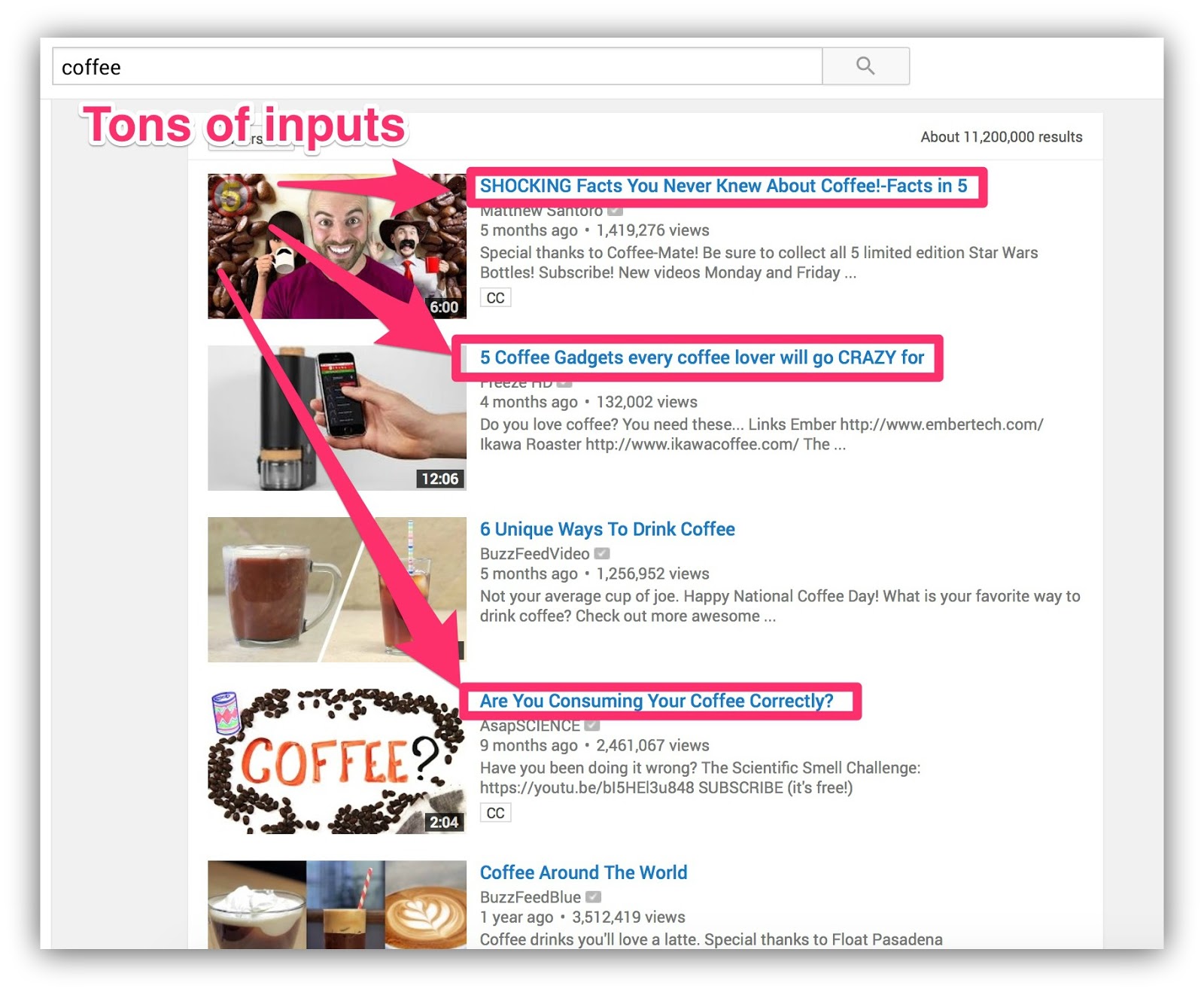 Screenshot showing google search results