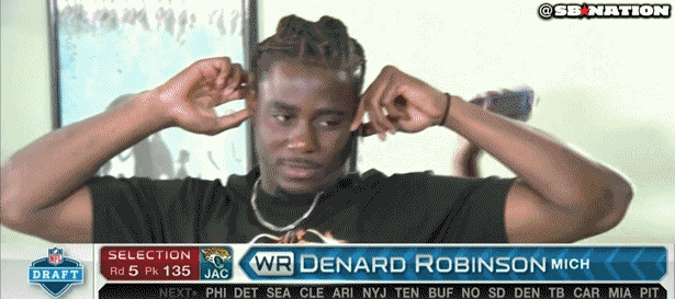 31-denard-robinson-excited-friend-on-draft-day-best-sports-gifs-of-2013.gif