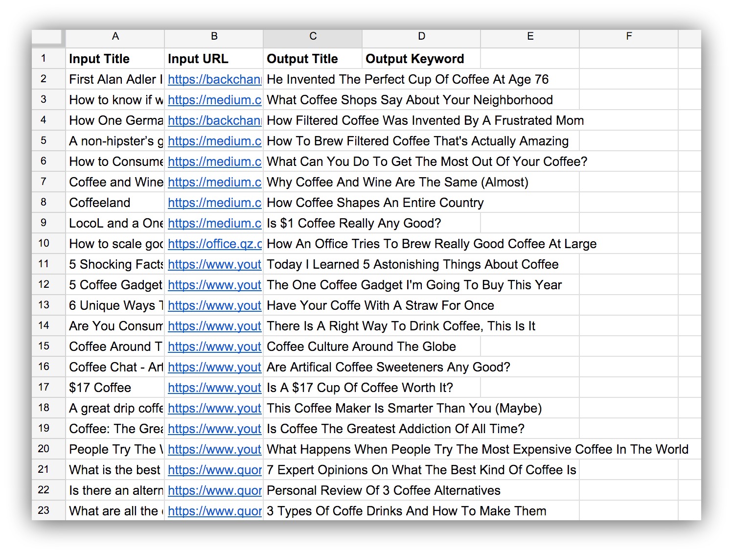 Screenshot showing google search results