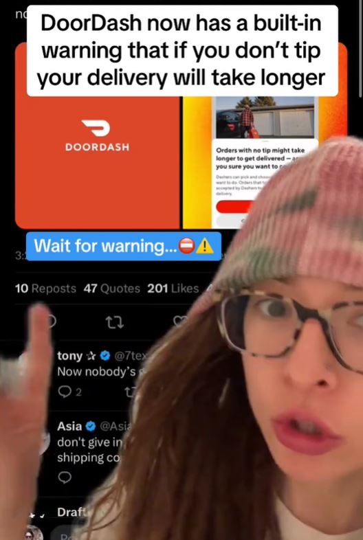 Dash1 DoorDash Now Warns People Who Dont Tip They May Be Waiting a Long Time for Food