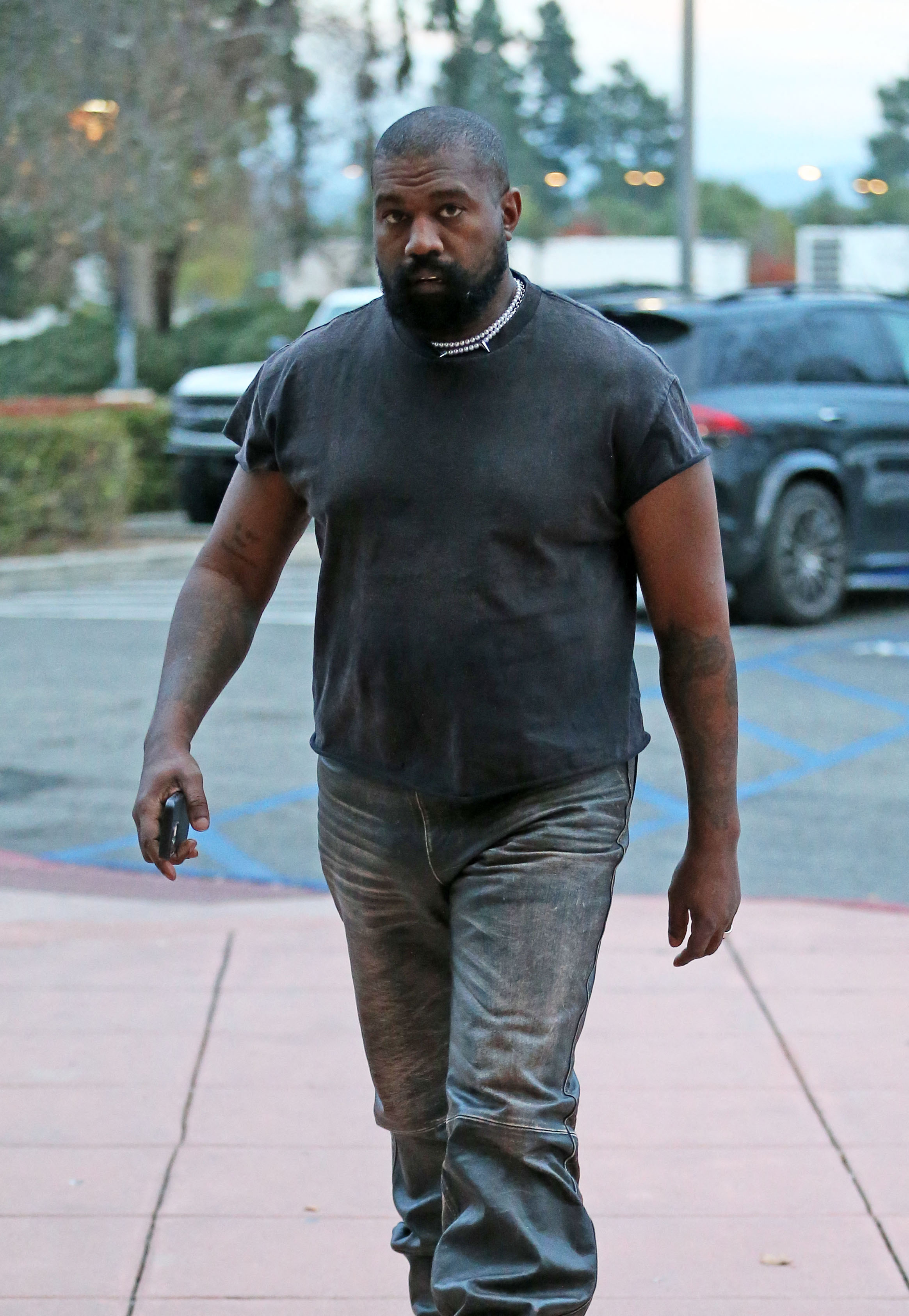 Kanye West walking