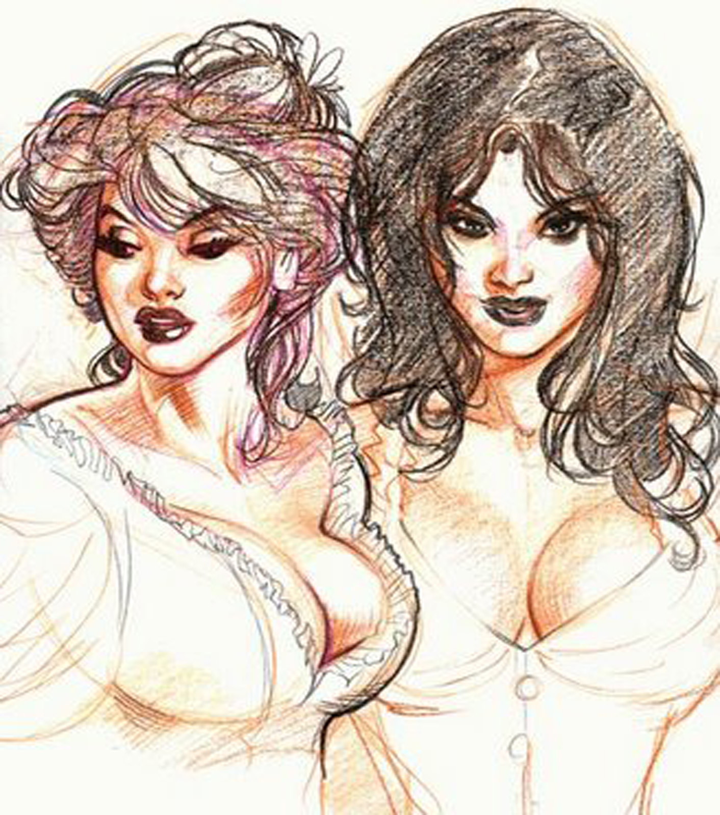 pinup+2+by+terry+dodson+steampunk+victorian+theme+costume+dress+busty+sexy+drawing+pencils.jpg