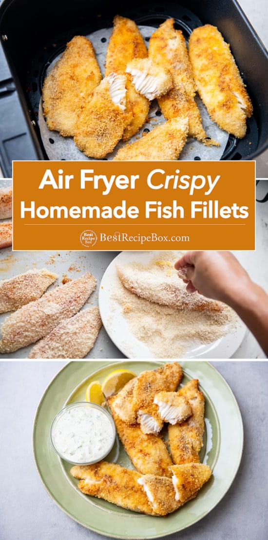 Air Fryer Homemade Fish Fillets Recipe step by step 