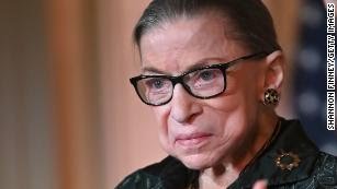 WASHINGTON, DC - FEBRUARY 14: Supreme Court Justice Ruth Bader Ginsburg is seen as she presents the Justice Ruth Bader Ginsburg Inaugural Woman of Leadership Award to Agnes Gund at The Library of Congress on February 14, 2020 in Washington, DC. (Photo by Shannon Finney/Getty Images)