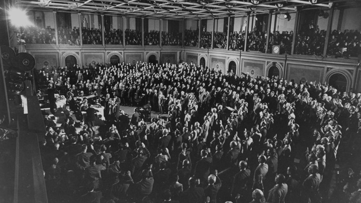 Counting of Electoral College votes at a joint session of Congress