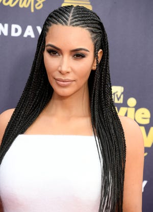 Kim Kardashian MTV Awards cornrows