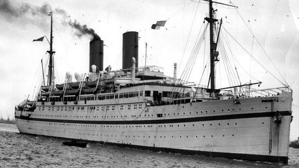 Empire Windrush ship that brought the first West Indies immigrants to Britain in the 1950s
