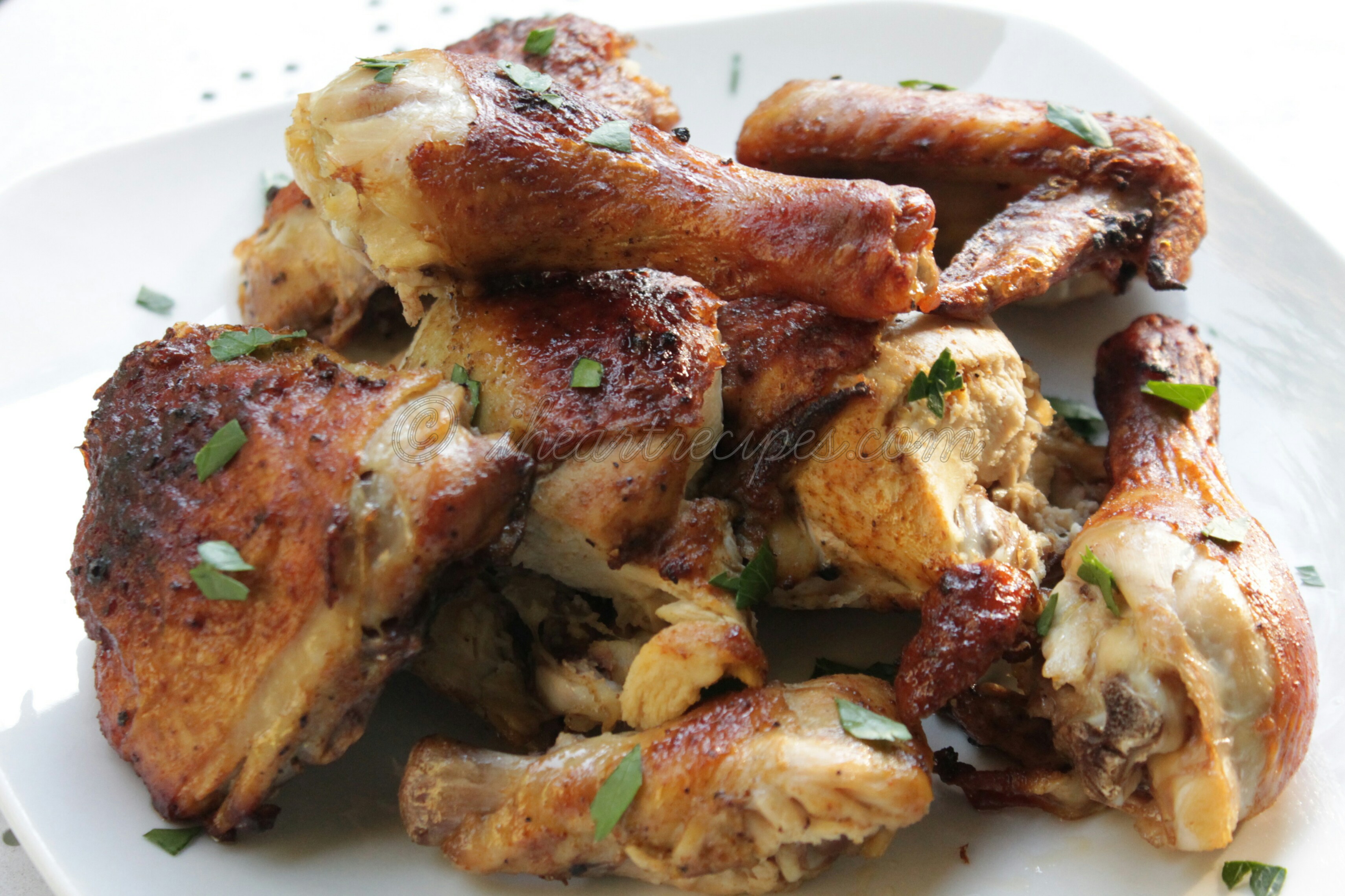 Simple Roast Chicken makes a great family meal.