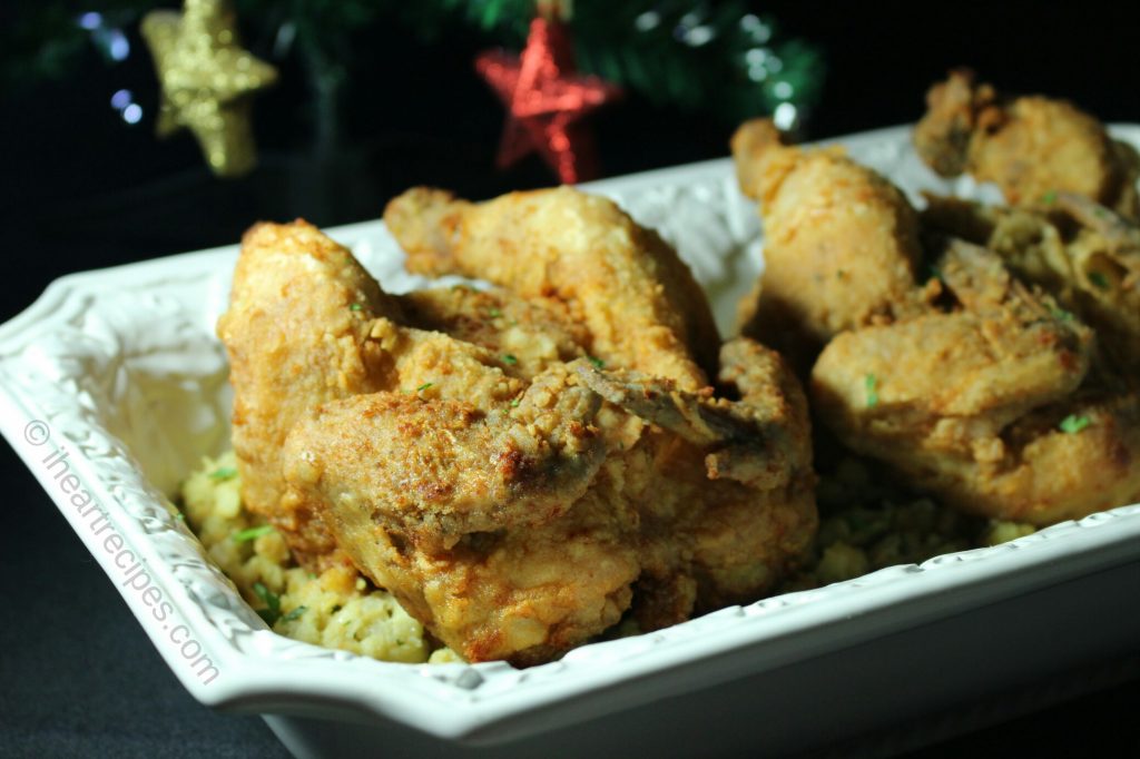 These deep fried cornish game hens are cooked up southern style. 