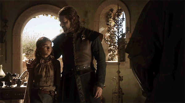 arya-dressed-like-ned.gif
