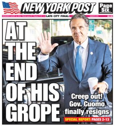 NY Post cover for Aug. 11