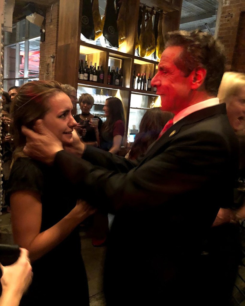 Cuomo misconduct accuser Anna Ruch is seen with him in 2019.