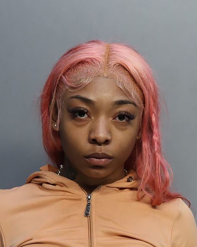 Makyan Mercer, 20, is pictured in her booking photo.