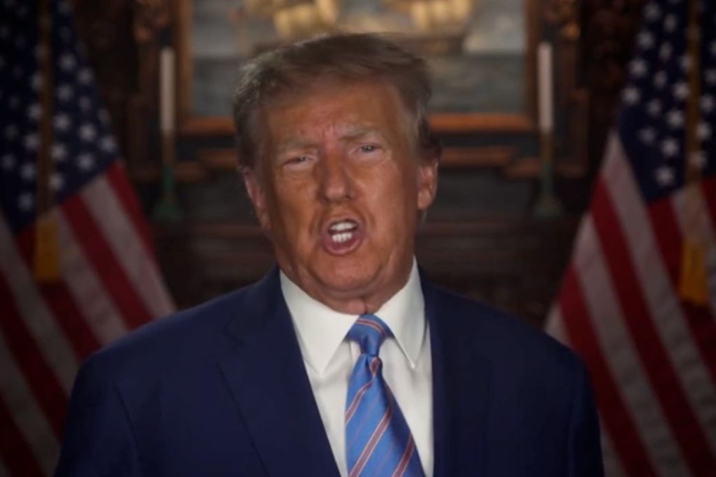 Donald Trump published a video to Truth Social, condemning the enemies against him ahead of his arrest. 