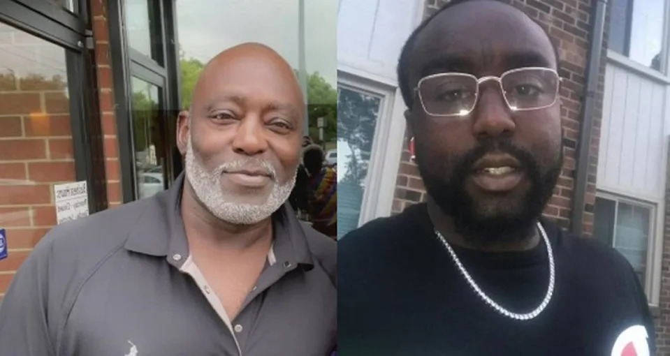 Rueben Holmes, left, and Demonte Tyree Sherill, right, were killed in a construction building fire on May 18, 2023 in South Park, Charlotte.