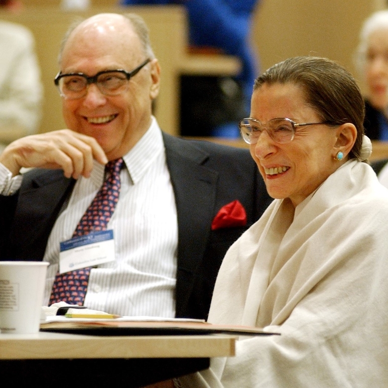 Ruth Bader Ginsburg and Martin Ginsburg in 2003.