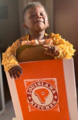 Nidra Cummings wanted a costume that reflected her son's fun personality. Popeyes was it.